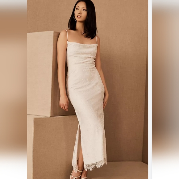 Amsale Midi Wedding Dress - Picture 1 of 9